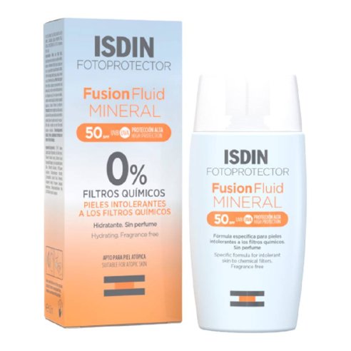 FOTOPROTECTOR ISDIN SPF-50 FUSION FLUID MINERAL...