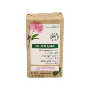 KLORANE CHAMPU SOLIDO A LA PEONIA BIO  1 PASTILLA 80 g