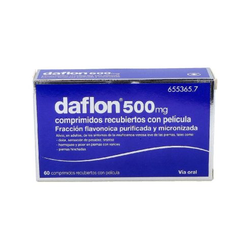 DAFLON 500 500 MG 60 COMPR RECUB