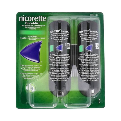 NICORETTE BUCOMIST 1MG 13ML X 2 UNIDADES