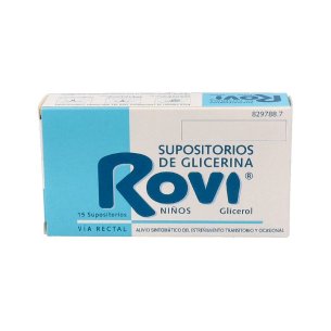 SUPOSITORIOS GLICERINA ROVI 0.96 G 15 SUPOSITORIOS INFANTIL