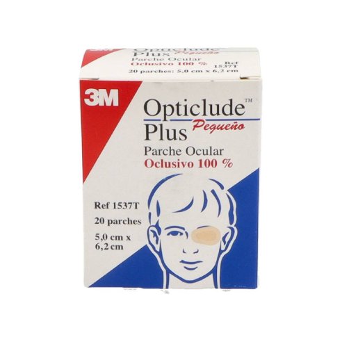 OPTICLUDE PLUS PARCHES OCULARES 1537 T- PEQ 6,3 CM X 4,8 CM 20