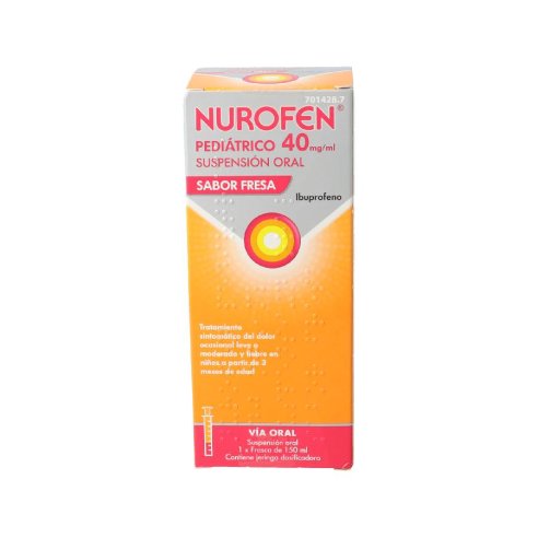 NUROFEN 4  SUSP ORAL SABOR FRESA 150 ML