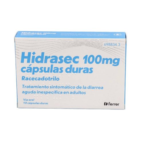 HIDRASEC 100 MG 10 CAPSULAS DURAS
