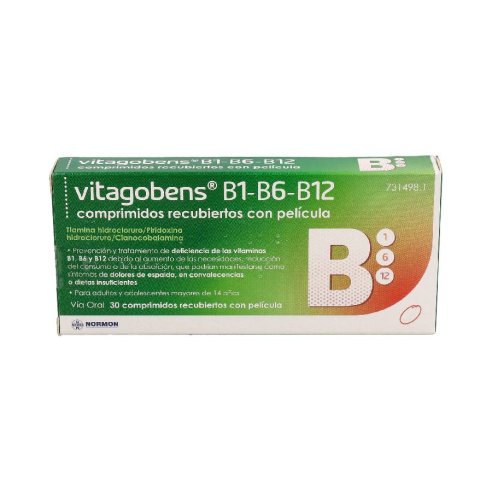 VITAGOBENS B1 B6 B12 30 COMPRIMIDOS RECUBIERTOS
